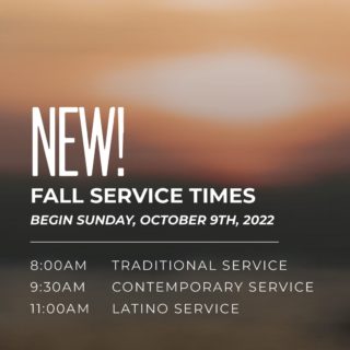 Hey Estero Church! 

We are back this Sunday to gather together. Please note the updated service times. All services are currently in the sanctuary as the fellowship hall is being used to gather and send out as we serve the community during this time.

See you Sunday!