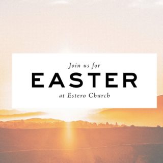 EASTER AT ESTERO ☀️🌈
This year our Easter morning services are a little different.  We'll be worshiping outside on the Southeast Lawn.  Be sure to bring your own chair!

Outside at 9 am and 10:30 am.
Online at 9 am

In the case of inclement weather we will have regular in person service times in the sanctuary. Our pre-recorded service will be available on our website.

**Infant/Toddler care available