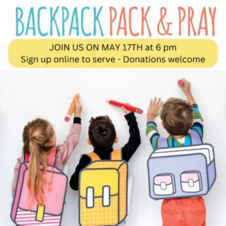 Join us tonight at 6 pm in the sanctuary for Backpack Pack and Pray. Together, we will fill and pray over 250 backpacks for children in our community in about an hour. 

Everything has been purchased; we need hands to fill and hearts to pray over the precious children who will receive these supplies. 

Sign up today so we know we have enough help. Link in profile.

#EsteroChurch #CommunityOutreach #BackpackPackandPray #SouthFloridaChurch